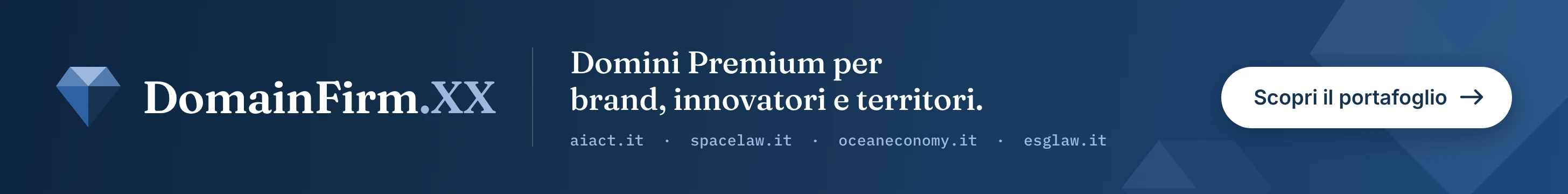DomainFirm.XX — Domini Premium per brand, innovatori e territori